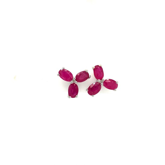 Ruby Earrings in 925 Sterling Silver | Save 33% - Rajasthan Living 5