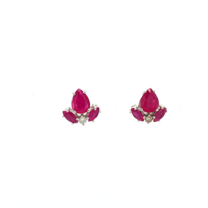 Ruby Earrings in 925 Sterling Silver | Save 33% - Rajasthan Living 5