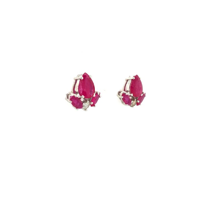 Ruby Earrings in 925 Sterling Silver | Save 33% - Rajasthan Living 6