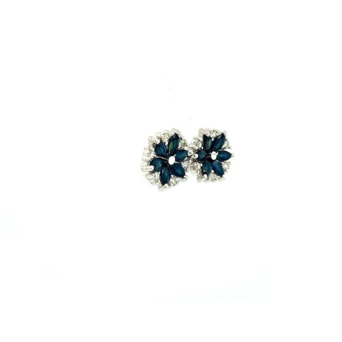 Sapphire Earrings in 925 Sterling Silver | Save 33% - Rajasthan Living 6