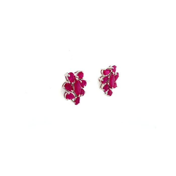 Ruby Earrings in 925 Sterling Silver | Save 33% - Rajasthan Living 6