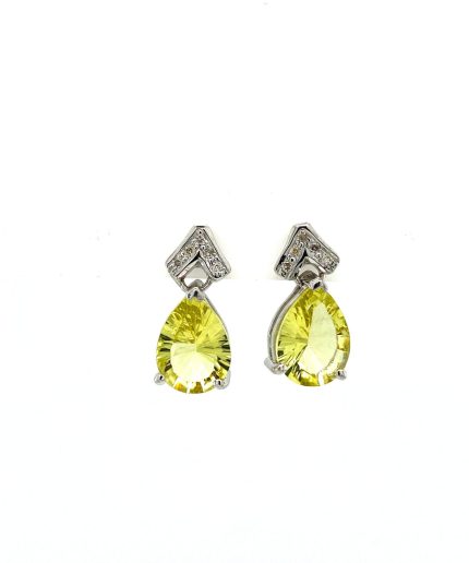 Lemon Topaz Earrings in 925 Sterling Silver | Save 33% - Rajasthan Living 5