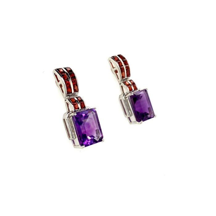 Multi Colour Stones Earrings in 925 Sterling Silver | Save 33% - Rajasthan Living 6