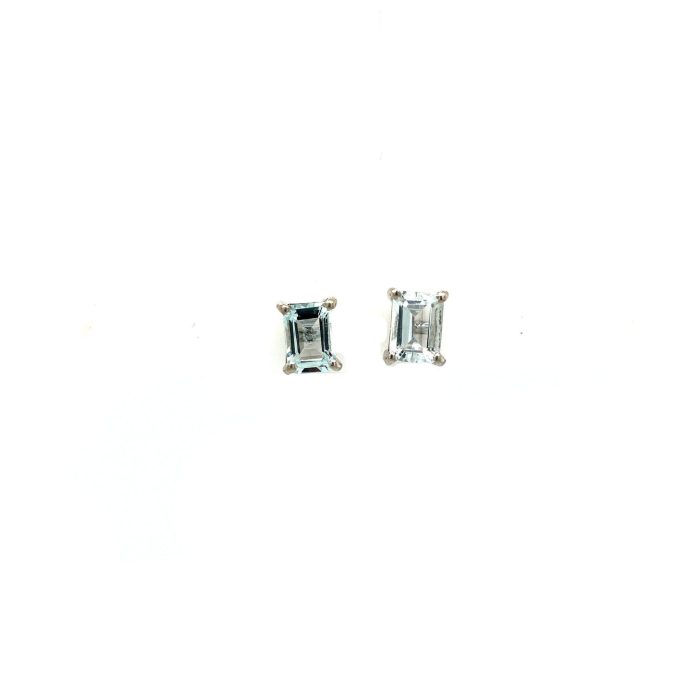 Aquamarine Earrings in 925 Sterling Silver | Save 33% - Rajasthan Living 5