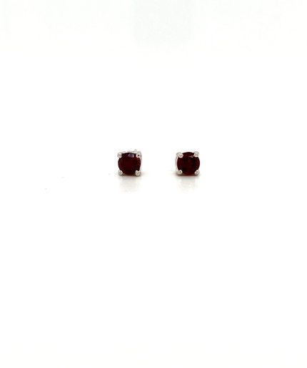 Garnet Earrings in 925 Sterling Silver | Save 33% - Rajasthan Living