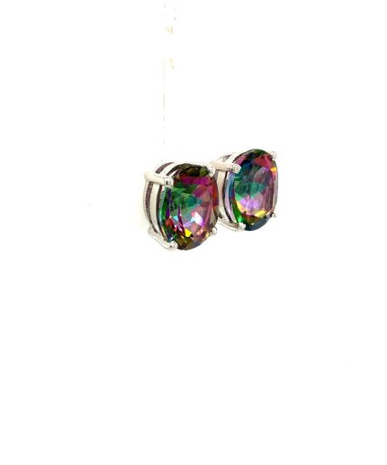 Mystic Topaz Earrings in 925 Sterling Silver | Save 33% - Rajasthan Living 3