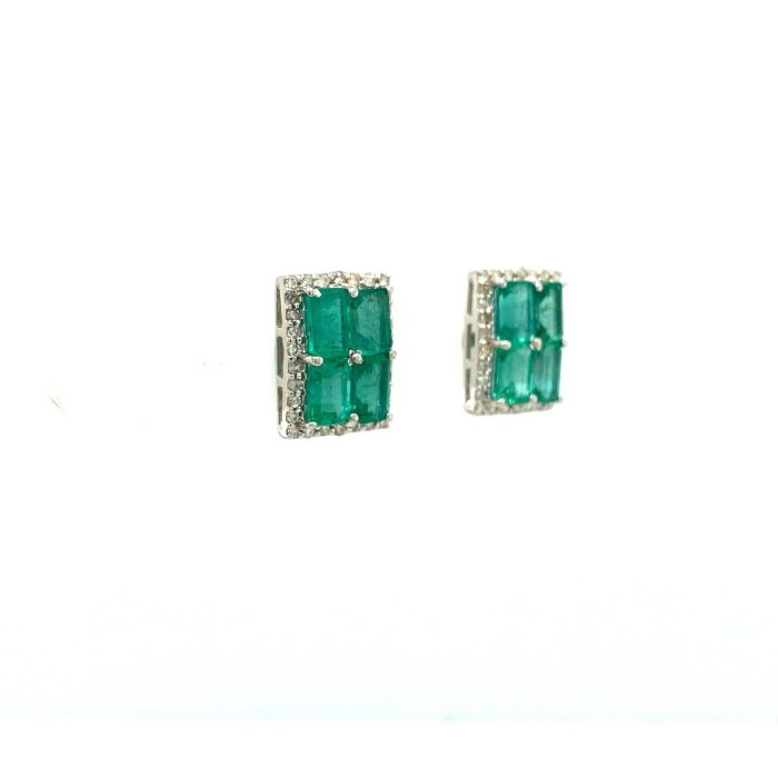 Emerald Earrings in 925 Sterling Silver | Save 33% - Rajasthan Living 6