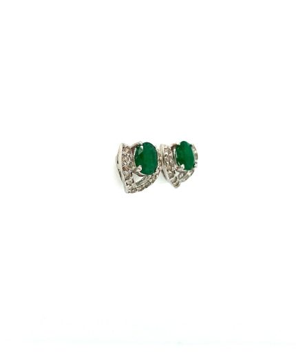 Emerald Earrings in 925 Sterling Silver | Save 33% - Rajasthan Living 3