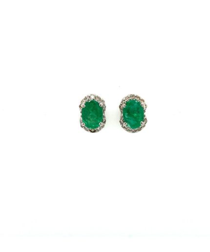 Emerald Earrings in 925 Sterling Silver | Save 33% - Rajasthan Living