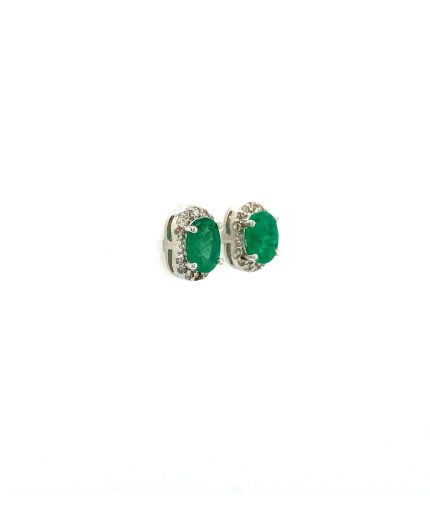 Emerald Earrings in 925 Sterling Silver | Save 33% - Rajasthan Living 3