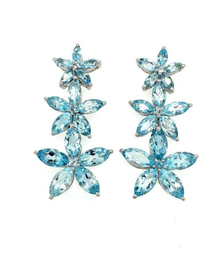 Aquamarine Earrings in 925 Sterling Silver | Save 33% - Rajasthan Living 5