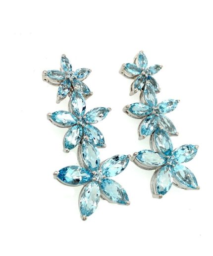 Aquamarine Earrings in 925 Sterling Silver | Save 33% - Rajasthan Living 7