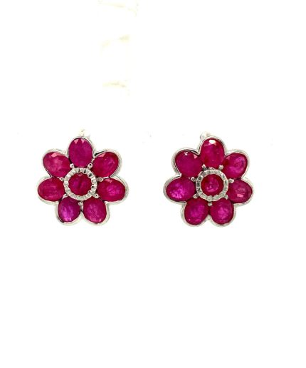 Ruby Earrings in 925 Sterling Silver | Save 33% - Rajasthan Living 5