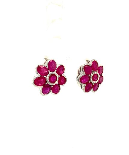 Ruby Earrings in 925 Sterling Silver | Save 33% - Rajasthan Living 7