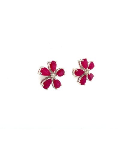 Ruby Earrings in 925 Sterling Silver | Save 33% - Rajasthan Living 3