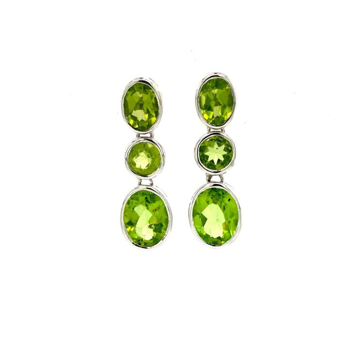 Peridot Earrings in 925 Sterling Silver | Save 33% - Rajasthan Living 5