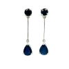 Sapphire Earrings in 925 Sterling Silver | Save 33% - Rajasthan Living 7