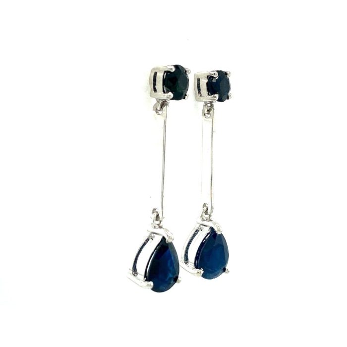 Sapphire Earrings in 925 Sterling Silver | Save 33% - Rajasthan Living 6