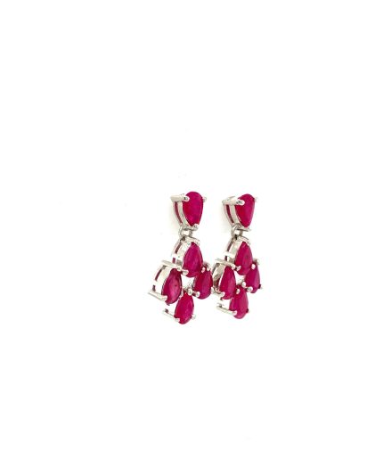 Ruby Earrings in 925 Sterling Silver | Save 33% - Rajasthan Living 7