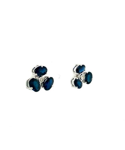 Sapphire Earrings in 925 Sterling Silver | Save 33% - Rajasthan Living 7