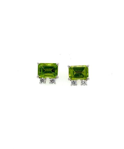 Peridot Earrings in 925 Sterling Silver | Save 33% - Rajasthan Living