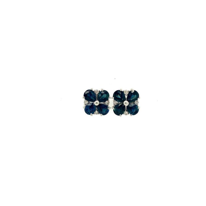 Sapphire Earrings in 925 Sterling Silver | Save 33% - Rajasthan Living 5