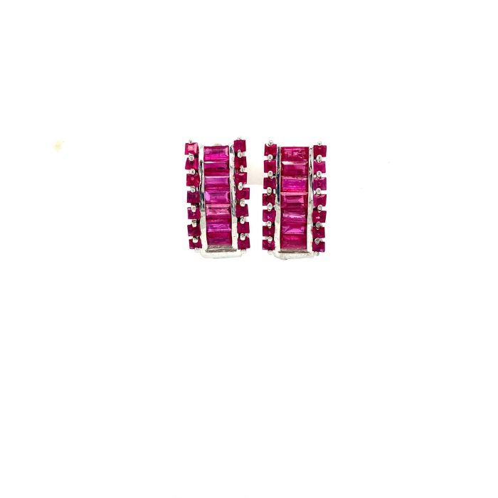 Ruby Earrings in 925 Sterling Silver | Save 33% - Rajasthan Living 5