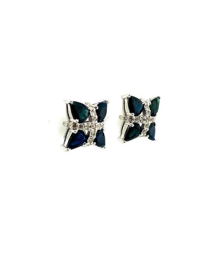 Sapphire Earrings in 925 Sterling Silver | Save 33% - Rajasthan Living 7