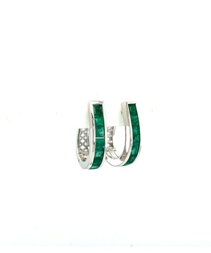 Emerald Earrings in 925 Sterling Silver | Save 33% - Rajasthan Living 3