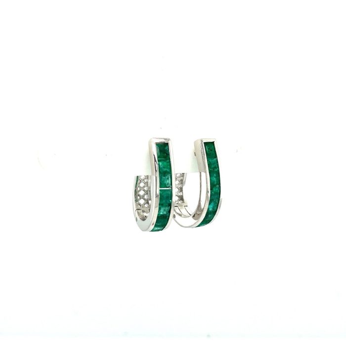 Emerald Earrings in 925 Sterling Silver | Save 33% - Rajasthan Living 6