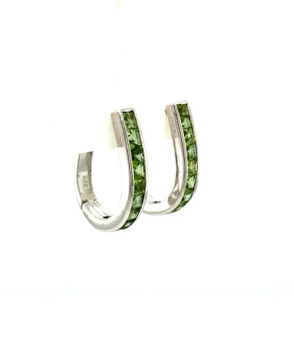 Peridot Earrings in 925 Sterling Silver | Save 33% - Rajasthan Living 3