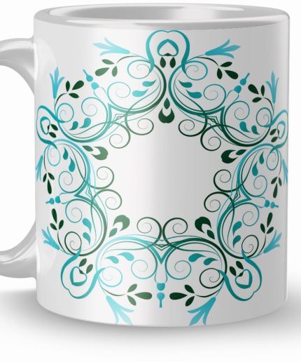 NK Store Beautiful Attractive Rajoli Design Printed Tea And Coffee Mug (320ml) | Save 33% - Rajasthan Living