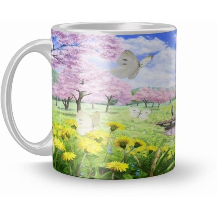 NK Store Nature Painting Printed Tea And Coffee Mug (320ml) | Save 33% - Rajasthan Living 5