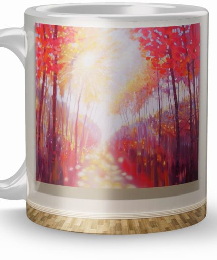 NK Store Printed Red Flower Printed Tea And Coffee Mug (320ml) | Save 33% - Rajasthan Living 3