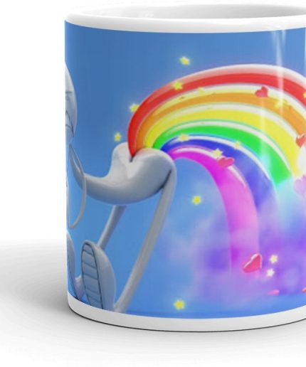 NK Store NK Store Cartoon Rainbow Printed Tea and Coffee Mup (320ml) (320ml) | Save 33% - Rajasthan Living