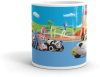 NK Store Cartoon Vehicles Printed Tea and Coffee Mug (320ml) | Save 33% - Rajasthan Living 9