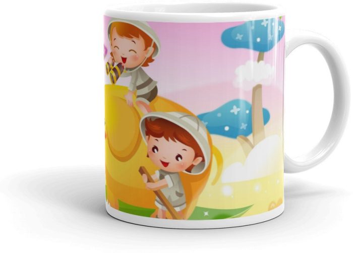 NK Store Cartoons Cute Smile Tea and Coffee Mug (320ml) | Save 33% - Rajasthan Living 7