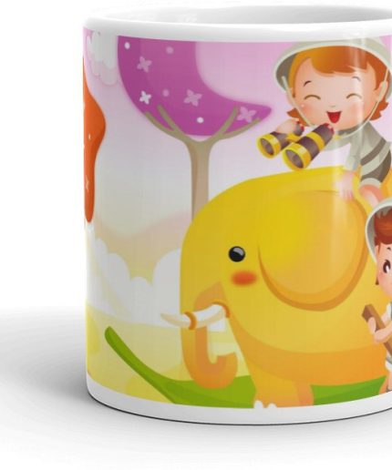 NK Store Cartoons Cute Smile Tea and Coffee Mug (320ml) | Save 33% - Rajasthan Living