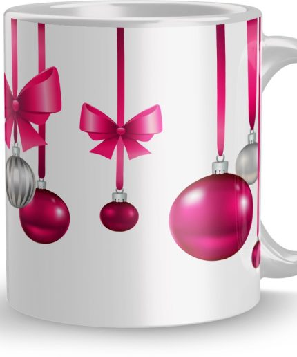 NK Store Printed Christmas Ball Design Tea And Coffee Mug (320ml) | Save 33% - Rajasthan Living 3