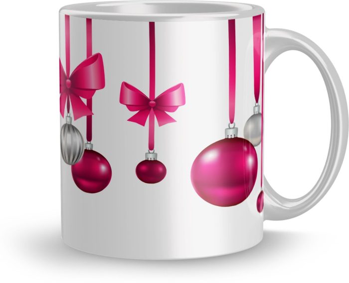 NK Store Printed Christmas Ball Design Tea And Coffee Mug (320ml) | Save 33% - Rajasthan Living 6