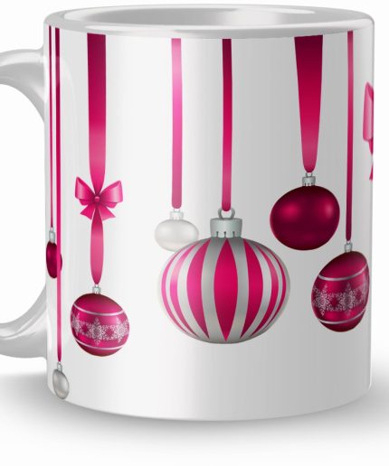 NK Store Printed Christmas Ball Design Tea And Coffee Mug (320ml) | Save 33% - Rajasthan Living