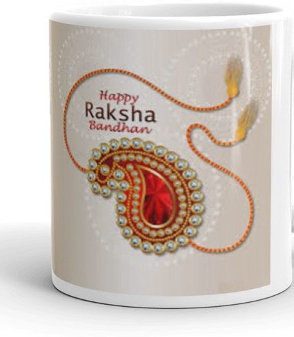 NK Store Happy Raksha Bandhan Tea And Coffee Mug (320ml) | Save 33% - Rajasthan Living