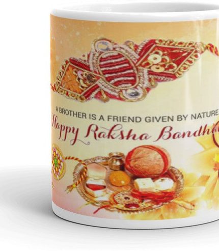 NK Store Happy Raksha Bandhan Tea And Coffee Mug (320ml) | Save 33% - Rajasthan Living