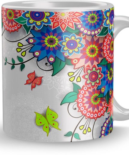 NK Store Colorful Design Design Printed Tea And Coffee Mug (320ml) | Save 33% - Rajasthan Living