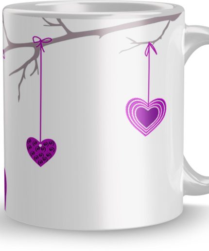 NK Store Cupple Bird Valentine Day Design Printed Tea And Coffee Mug (320ml) | Save 33% - Rajasthan Living