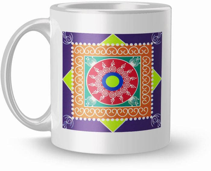 NK Store Printed Dewali Desigen Tea And Coffee Mug (320ml) | Save 33% - Rajasthan Living 5