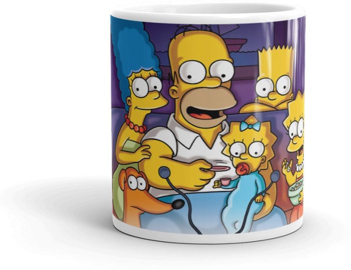 NK Store Family Cartoons Printed Tea and Coffee Mug (320ml) | Save 33% - Rajasthan Living 5