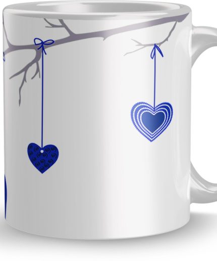 NK Store Printed Green Bird Valentine Day Tea And Coffee Mug (320ml) | Save 33% - Rajasthan Living