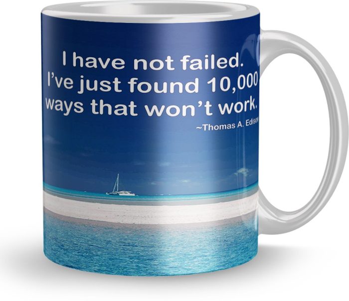 NK Store Printed I Have Not Failed Tea And Coffee Mug (320ml) | Save 33% - Rajasthan Living 6