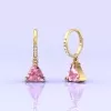 Natural Pink Spinel 14K Dangle Earrings, Everyday Gemstone Jewelry For Women, Gold Stud Earrings For Her, August Birthstone Jewellery | Save 33% - Rajasthan Living 19